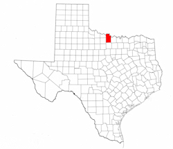 Clay County Texas - Location Map
