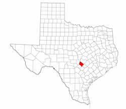 Hays County Texas - Location Map