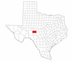 Schleicher County Texas - Location Map