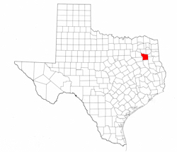 Smith County Texas - Location Map