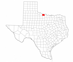 Wichita County Texas - Location Map