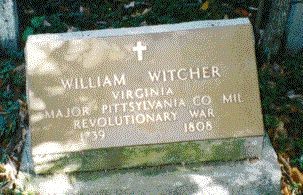 William Witcher grave marker