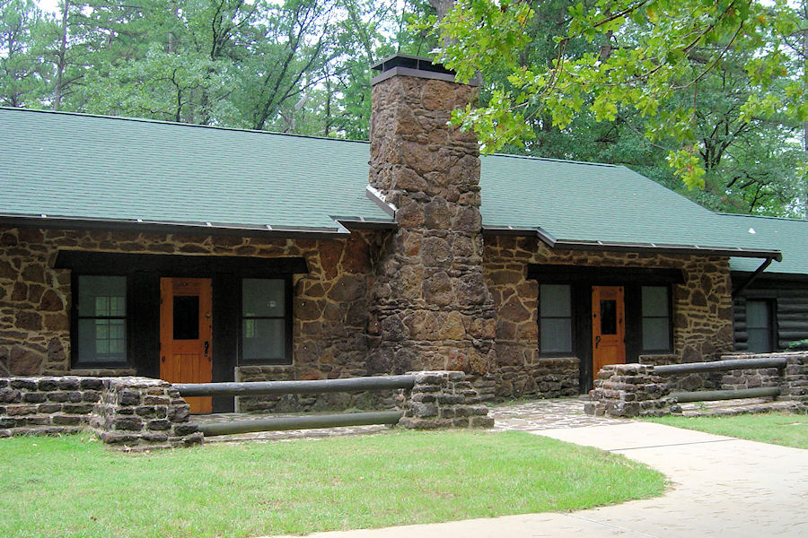 One of the many cabins at Caddo Lake State Park