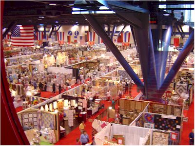 A bird's eye view of part of the over 1000 vendors