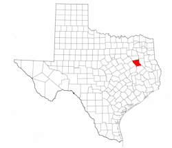 Anderson County Texas - Location Map