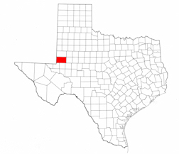 Andrews County Texas - Location Map