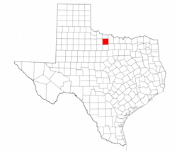 Archer County Texas - Location Map