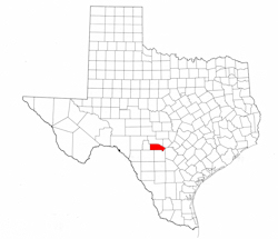 Bandera County Texas - Location Map
