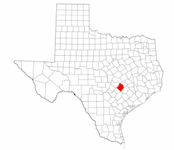 Bastrop County Texas - Location Map