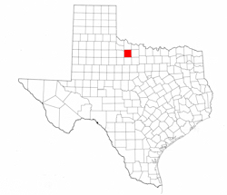 Baylor County Texas - Location Map
