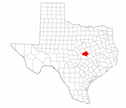Bell County Texas - Location Map