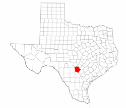Bexar County Texas - Location Map