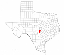 Blanco County Texas - Location Map