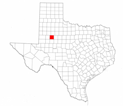 Borden County Texas - Location Map