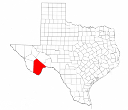Brewster County Texas - Location Map