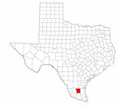 Brooks County Texas - Location Map