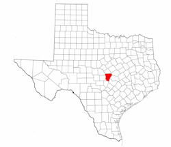 Burnet County Texas - Location Map