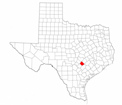Caldwell County Texas - Location Map