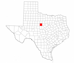 Callahan County Texas - Location Map