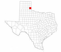 Collingsworth County Texas - Location Map
