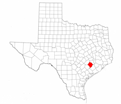 Colorado County Texas - Location Map
