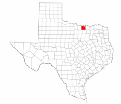 Cooke County Texas - Location Map