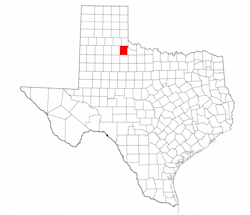 Cottle County Texas - Location Map