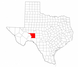 Crockett County Texas - Location Map