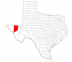 Culberson County Texas - Location Map