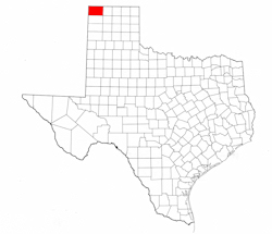 Dallam County Texas - Location Map