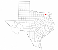 Delta County Texas - Location Map