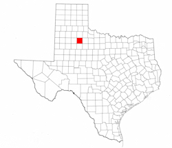 Dickens County Texas - Location Map