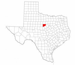 Eastland County Texas - Location Map