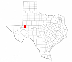 Ector County Texas - Location Map