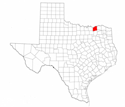 Fannin County Texas - Location Map
