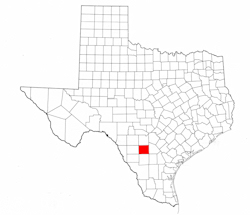 Frio County Texas - Location Map