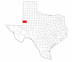 Gaines County Texas - Location Map