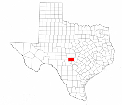 Gillespie County Texas - Location Map