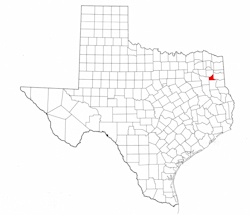 Gregg County Texas - Location Map