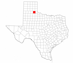 Hall County Texas - Location Map