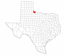 Hardeman County Texas - Location Map