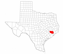 Harris County Texas - Location Map