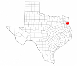 Harrison County Texas - Location Map