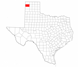Hartley County Texas - Location Map