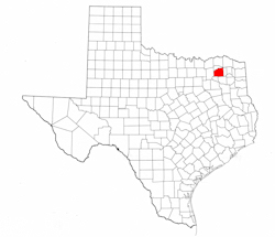 Hopkins County Texas - Location Map