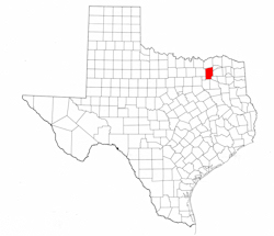 Hunt County Texas - Location Map