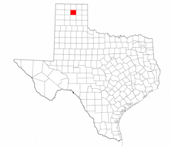 Hutchinson County Texas - Location Map
