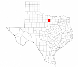 Jack County Texas - Location Map