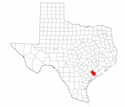 Jackson County Texas - Location Map