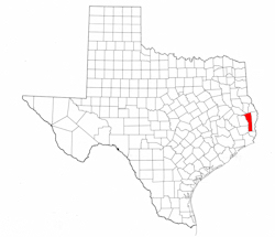 Jasper County Texas - Location Map